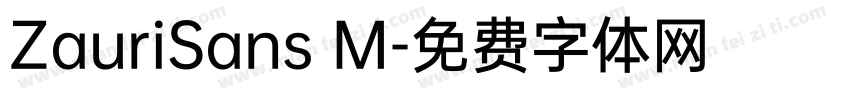 ZauriSans M字体转换